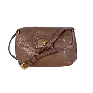 MARC by MARC JACOBS Vintage Small Pebbled Leather Golden Turn Lock Crossbody Bag